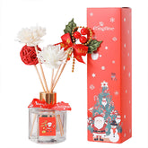 Christmas Reed Diffuser, Fragrance Diffuser Festive Aromas for Home, Reed Diffuser, Long-Lasting Holiday Scents for Bedroom, Bathroom, Office